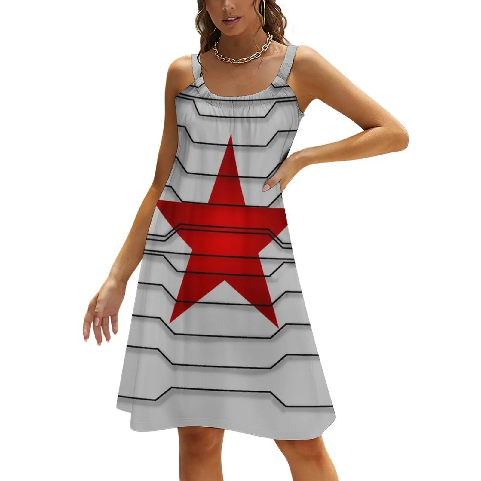 

Winter Soldier Beach Sling Skirt dresses for womens Womens dresses