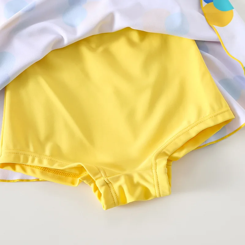 Children's Swimsuit Summer New One-piece Skirt Style Baby Girl Big Bow Baby Foreign Beach Resort Swimsuit