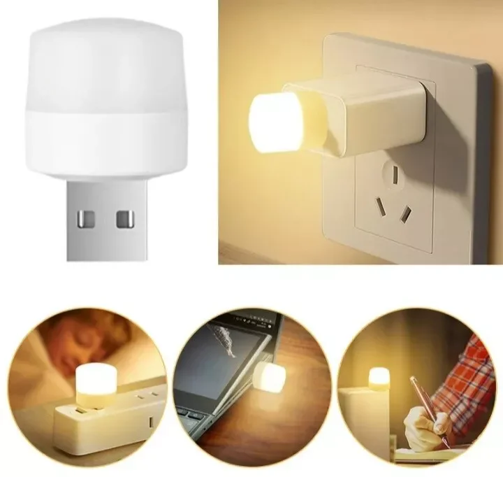 Circular Mini Night Light Portable Bedroom USB Night Light LED Light Bedhead Bedroom Multi Functional Lighting Atmosphere Light