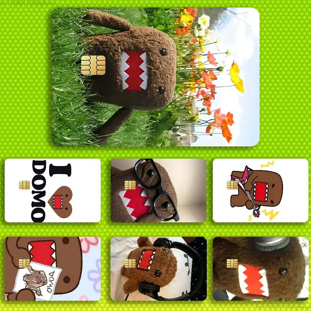 

Cute Funny Domo Cartoon Credit Card HD Stickers Game Card Decal Card Matte Film Skin Small Chip Waterproof Sticker