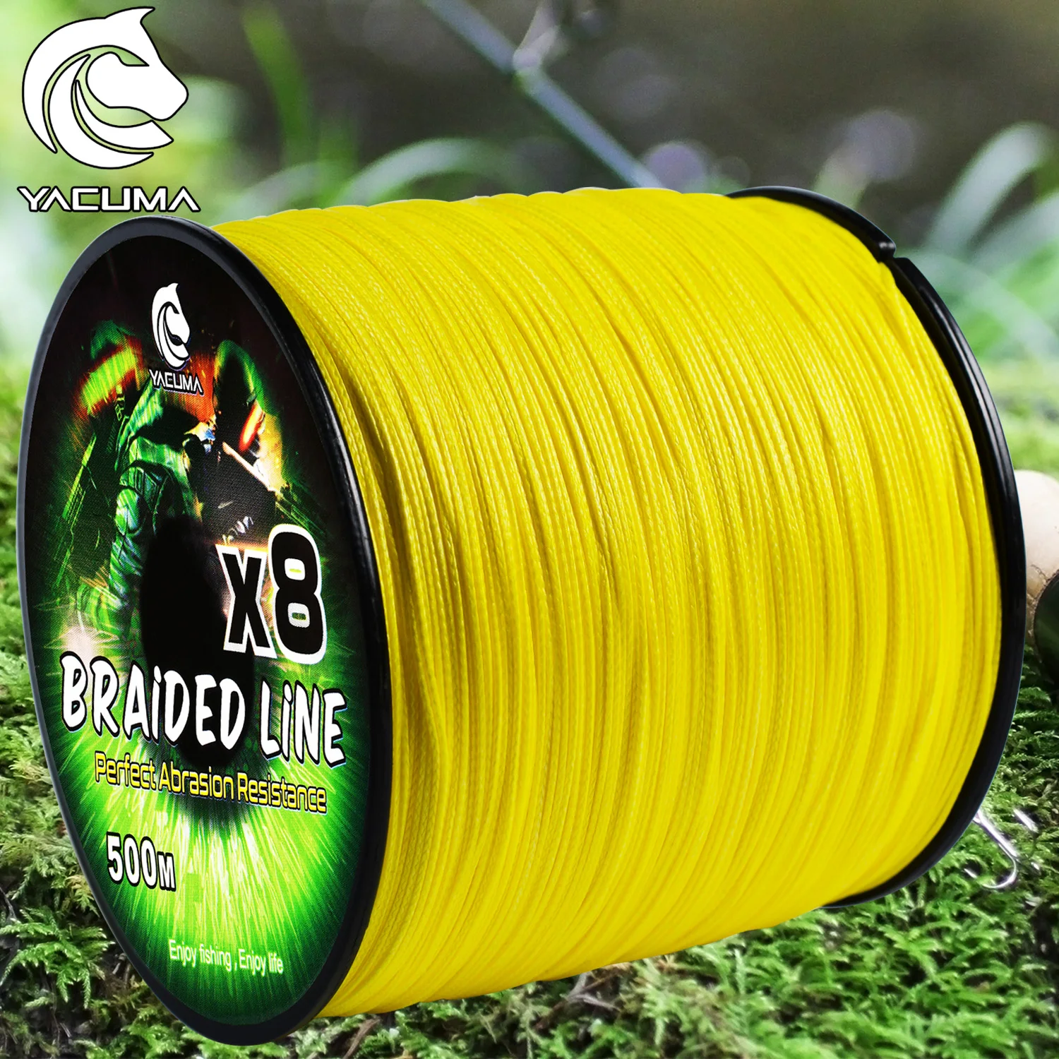Monofilament Line - YACUMA 328YDS/546YDS X8 Geflochtene Angelschnur Verschleißfest