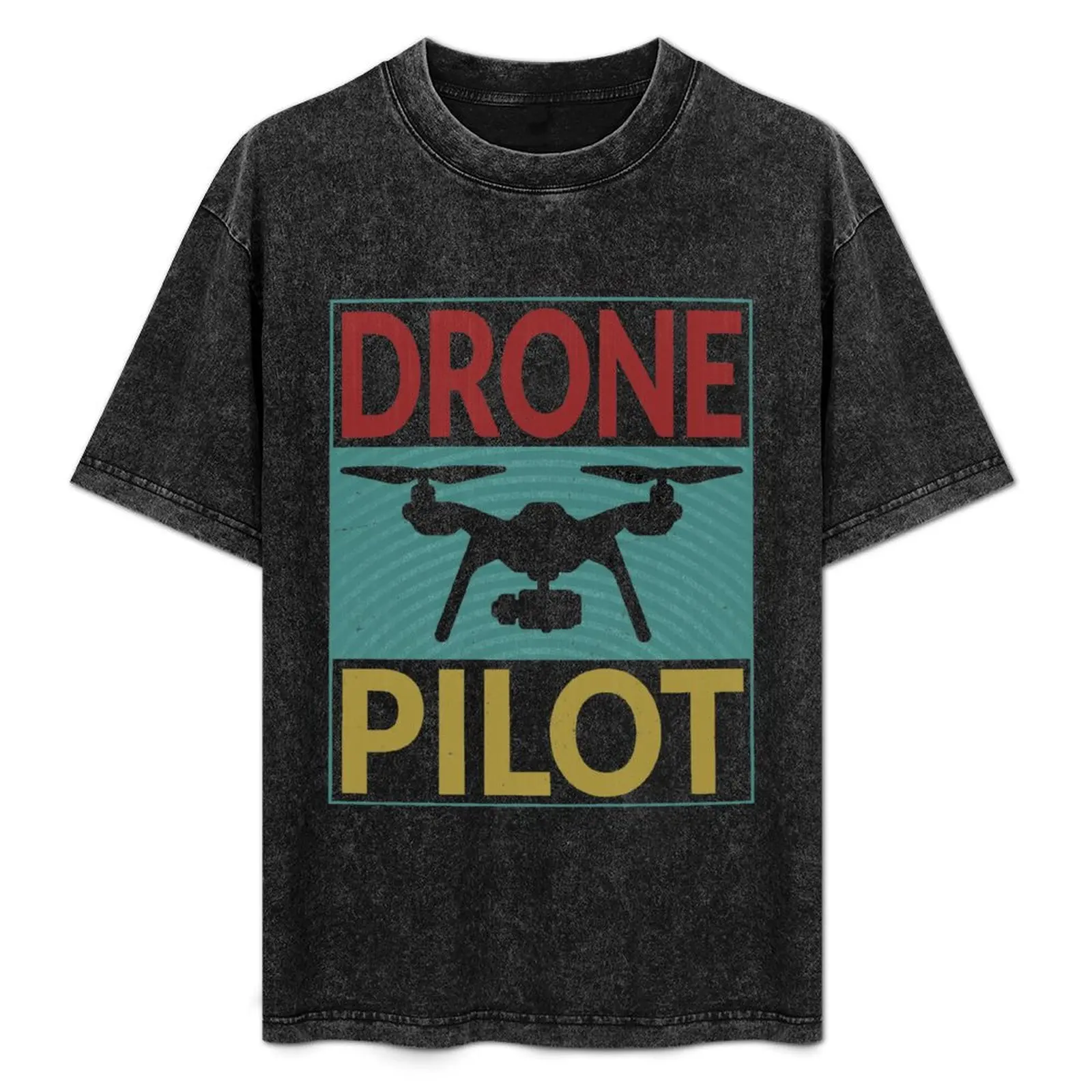 

Drone Pilot Retro T-Shirt hippie clothes graphic shirts anime stuff mens workout shirts