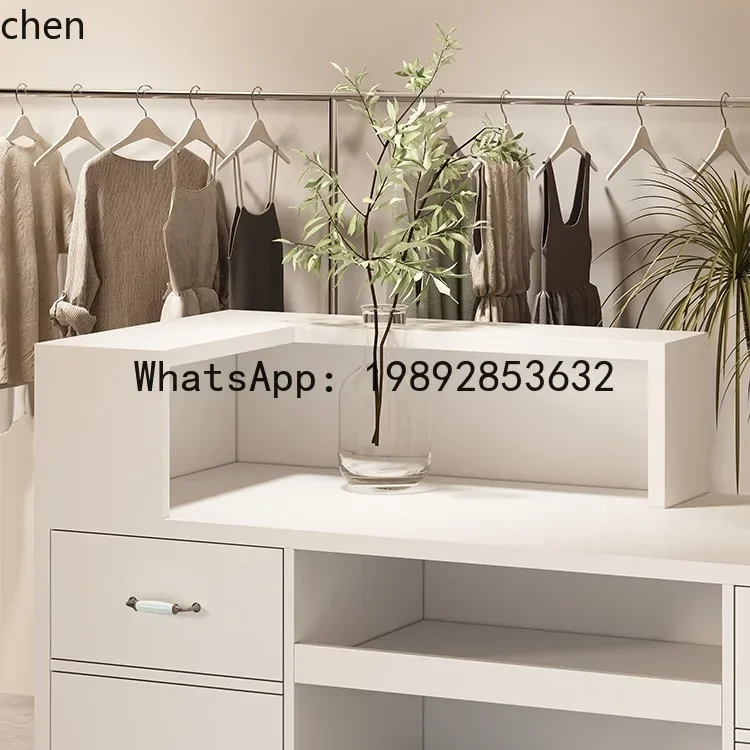 

H29- Cashier Clothing Store Bar Table Beauty Salon Modern Shop Small Internet Celebrity Front Desk Reception Desk Business