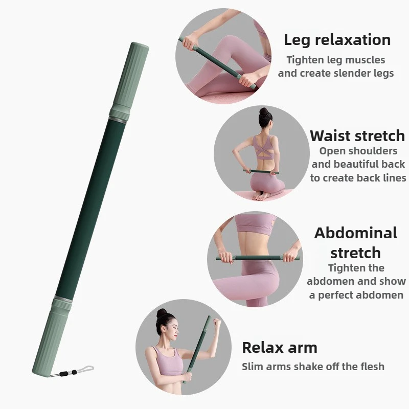 Fitness Fascia Stick Yoga Muscle Massage Roller Relaxation Training Running Relaxation Back and Leg Stretching Massage Stick 2