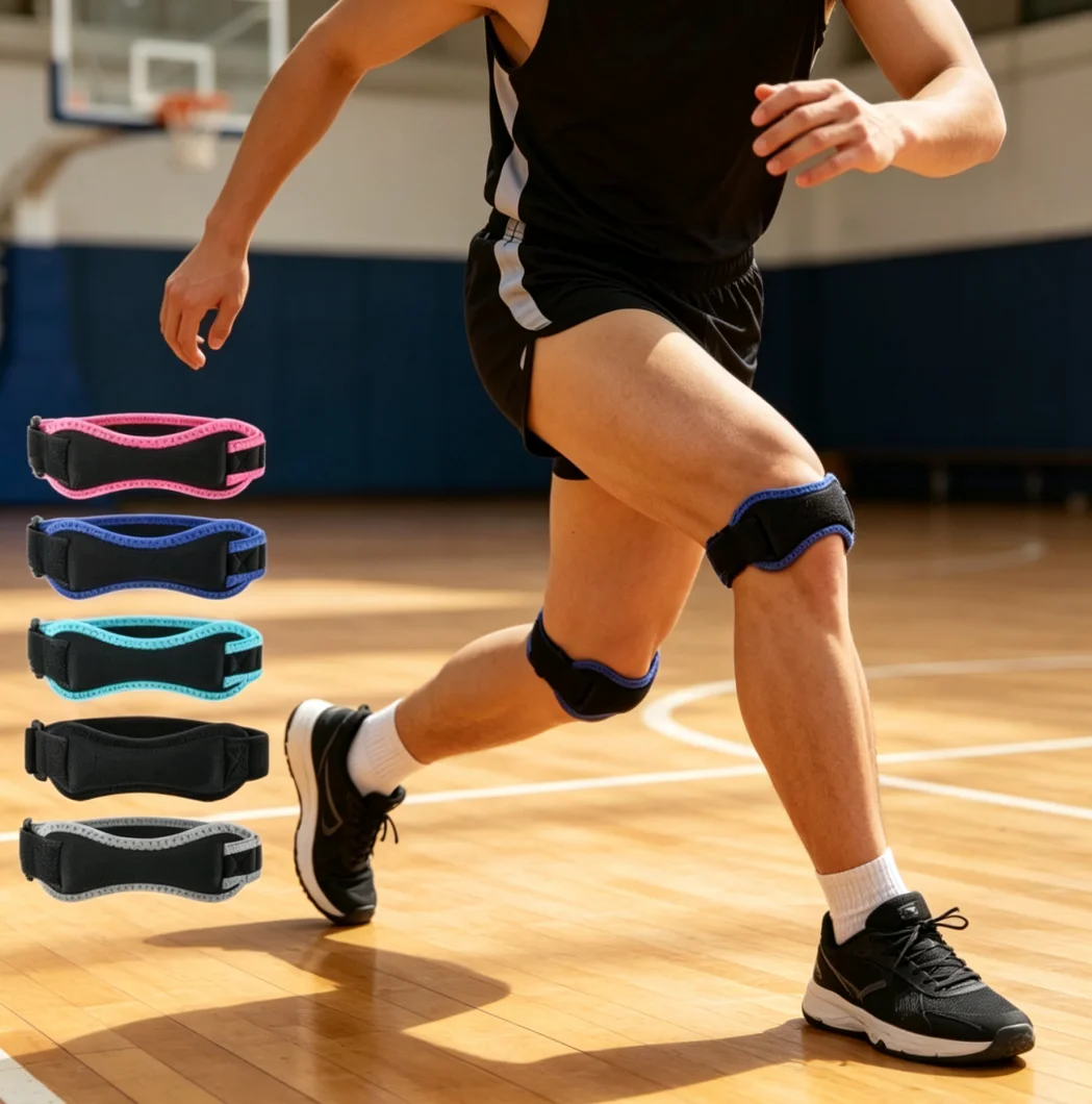 faixa-de-joelho-ajustavel-kadjustavel-respiravel-e-com-absorcao-de-impacto-suporte-para-corrida-basquete-ciclismo-e-alivio-da-dor-esportiva