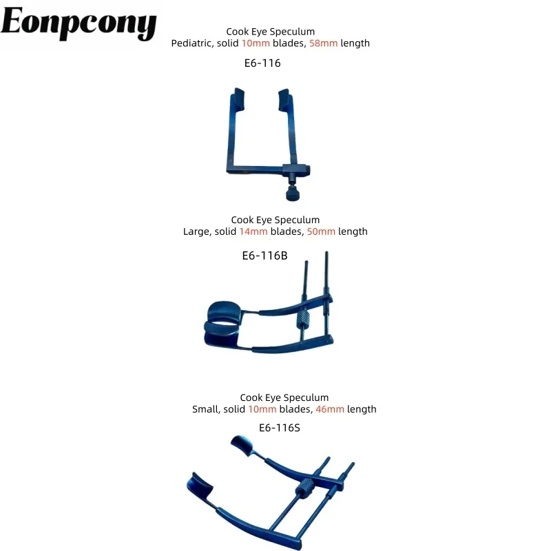 Retraktor powiekowy Cook do instrumentów okulistycznych