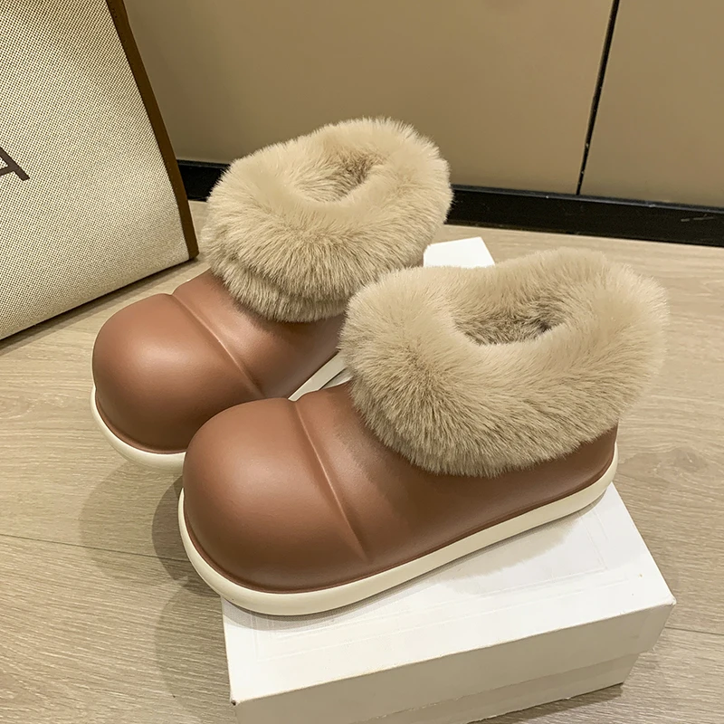 

A pair of children's winter high-top cotton shoes, lined with extra fleece for warmth and comfort, size 35/36-39/40，WK-24661