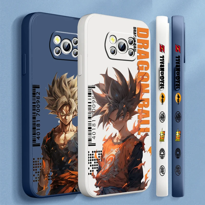 Cartoon Cool D-D-Dragon Ball Liquid Left Rope per Xiaomi Mi Poco X6 X5 X4 X3 M6 M5 M5S M4 M3 F5 F4 F3 Pro 5G custodia morbida per telefono