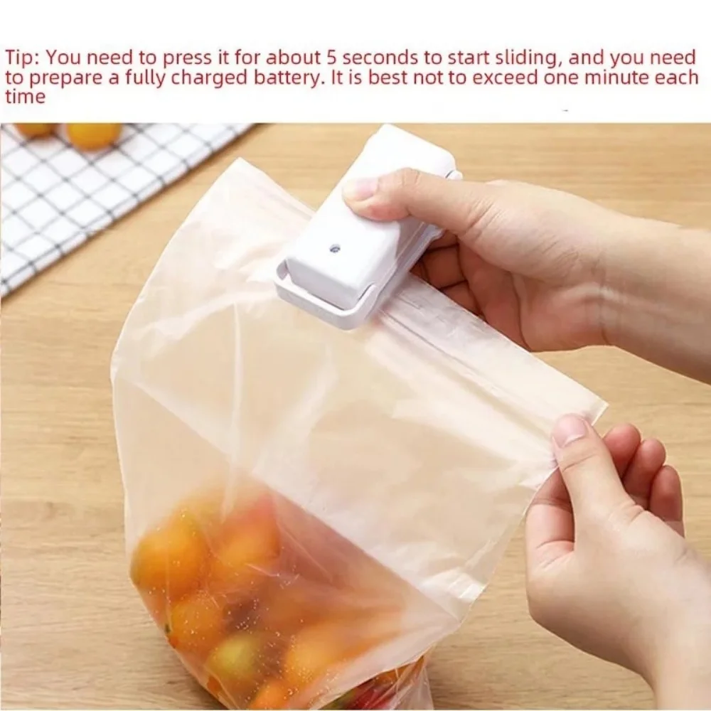 Portable Mini Heat Sealer for Plastic Bags Snack Food Bag Sealing Machine Package Closure Sealer Home Kitchen Storage Accessorie