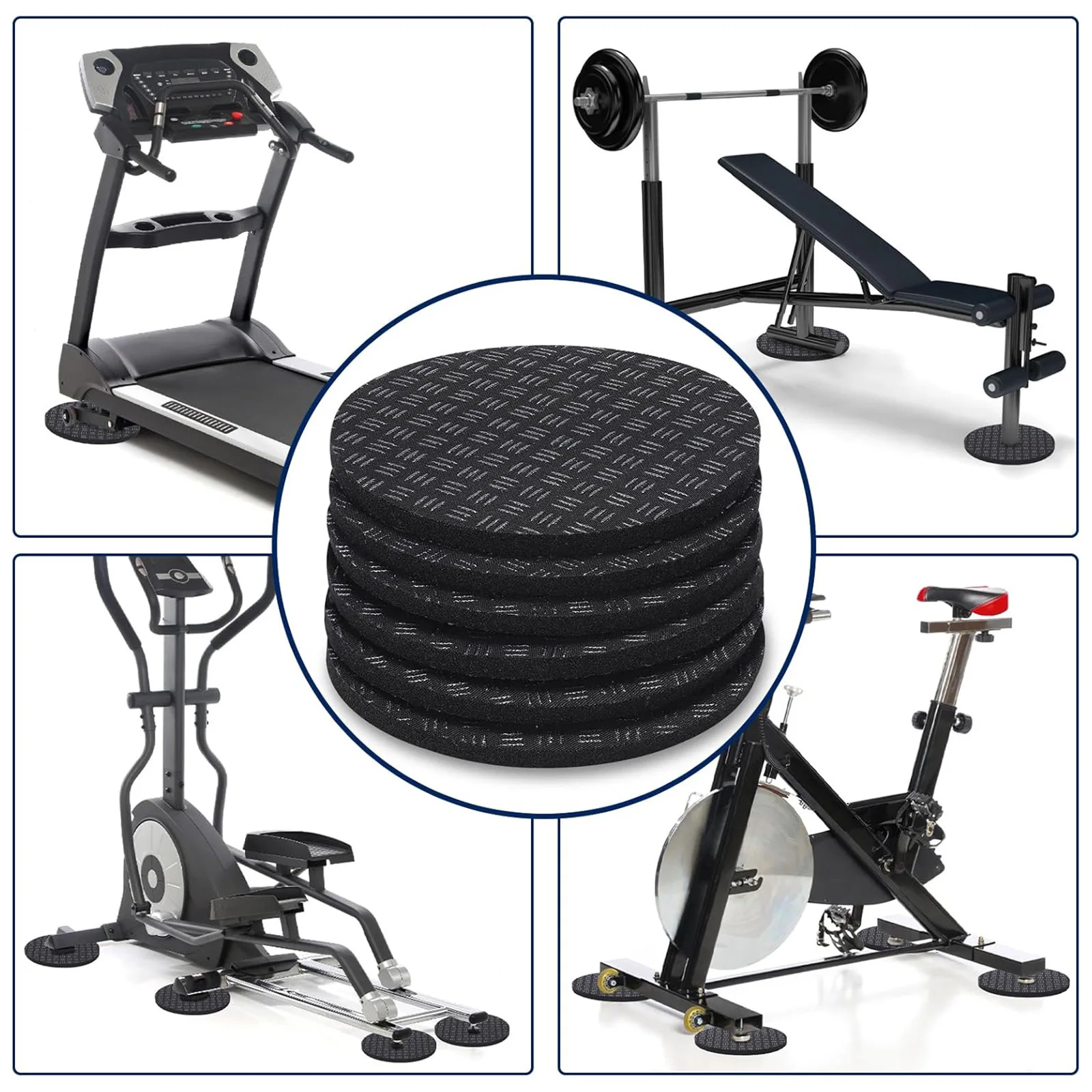 

Treadmill Mat Pad for Carpet Protective Treadmill Vibration Pads for Most Fitness Equipment