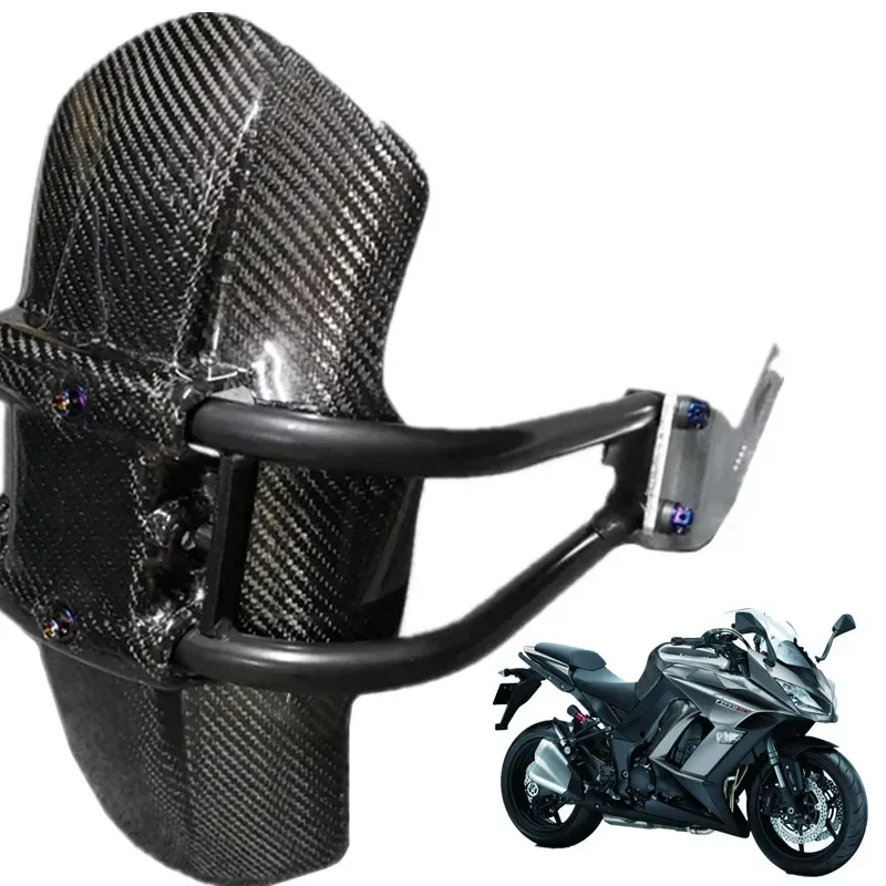 FOR KAWASAKI Z250 CL Z300 Z750 Z800 KLR650 Integr Motorbike  Accessories Carbon Fiber Rear Tire Fender