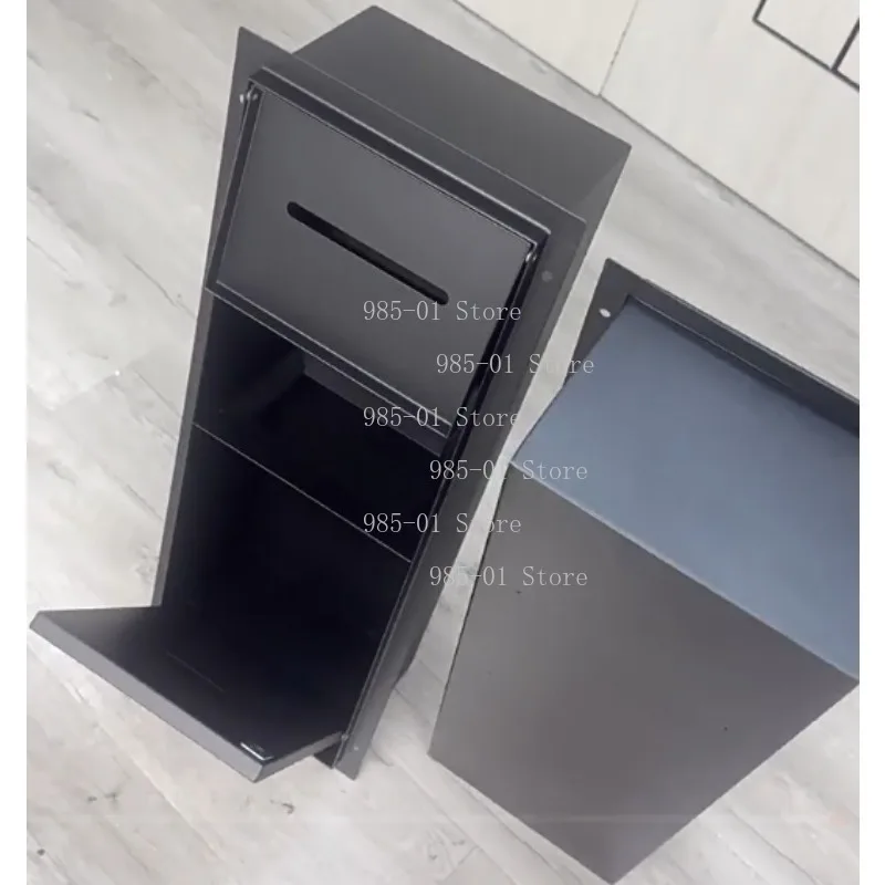 2025 Upgraded Stainless Steel Recessed Trash Can | In-Wall Tissue Box | Space-Saving for Small Bathrooms | Easy Install