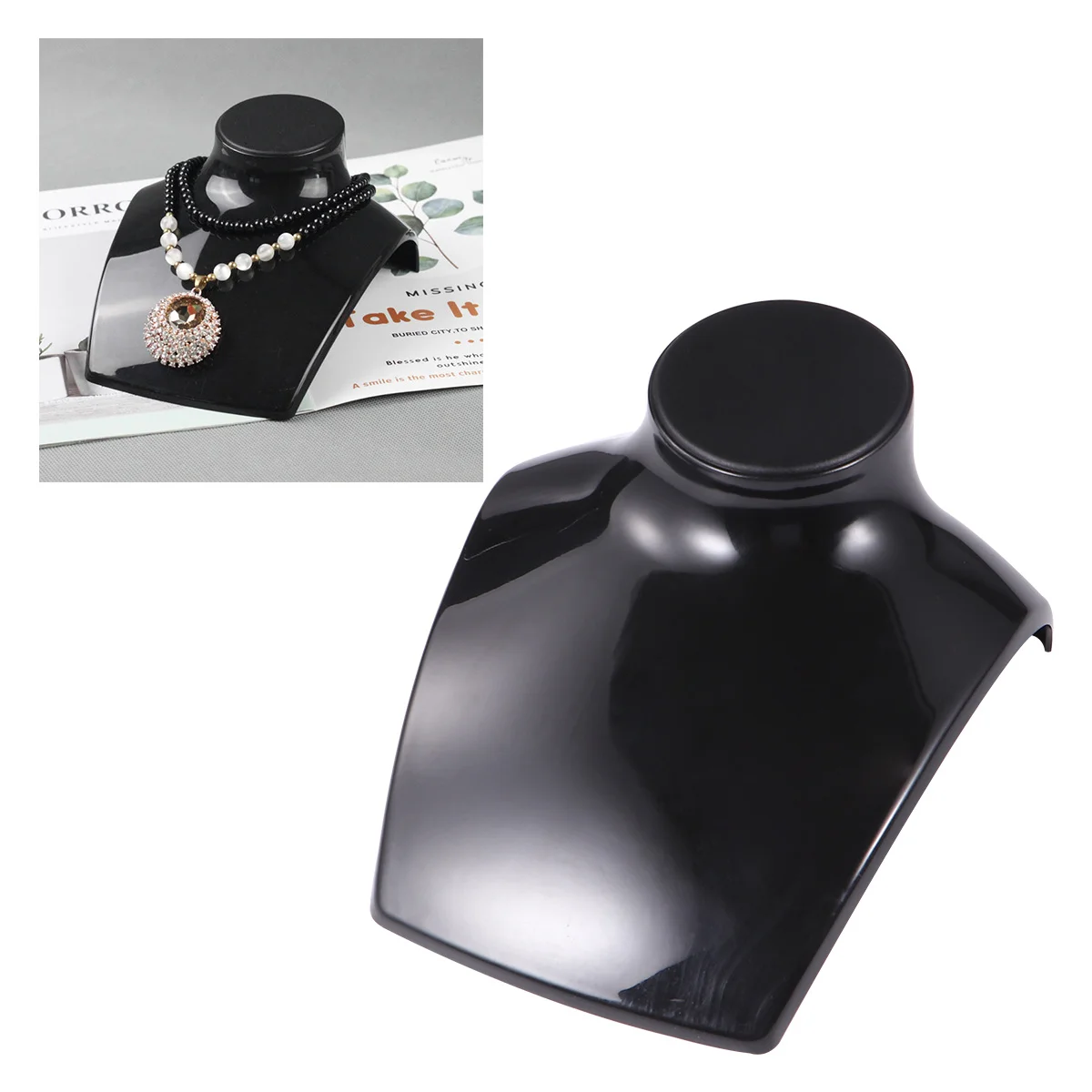 

2Pcs Necklace Rack Jewelry Organizer Hard Texture Wear Resistance Earrings Pendant Display Necklace Rack Jewelry Display Stand