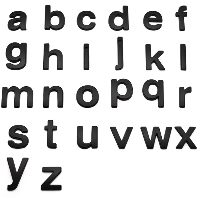 3d metal cromo menor caso letras números auto adesivo sinais da motocicleta logotipo automático emblema decalque peças do carro decoração acessórios