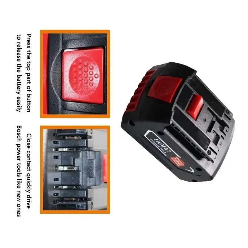 

NEW 18V 10000mAh Replacement Battery For Bosch 18V Professional Systeem Draadloze Tools Bat609 Bat618 Gba18v80 21700 Cell