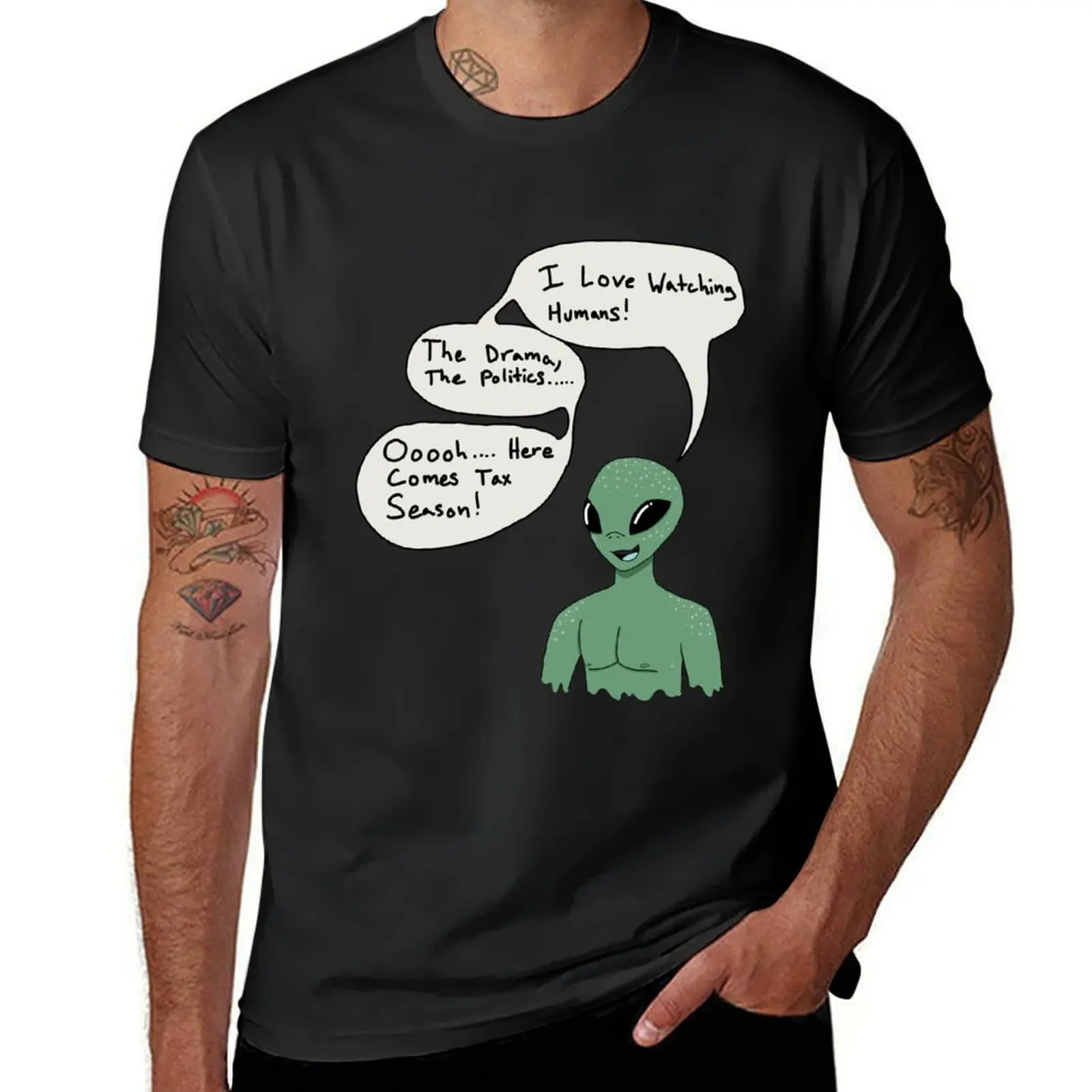 

Tax Season Alien T-Shirt graphics tees plus sizes mens graphic t-shirts funny