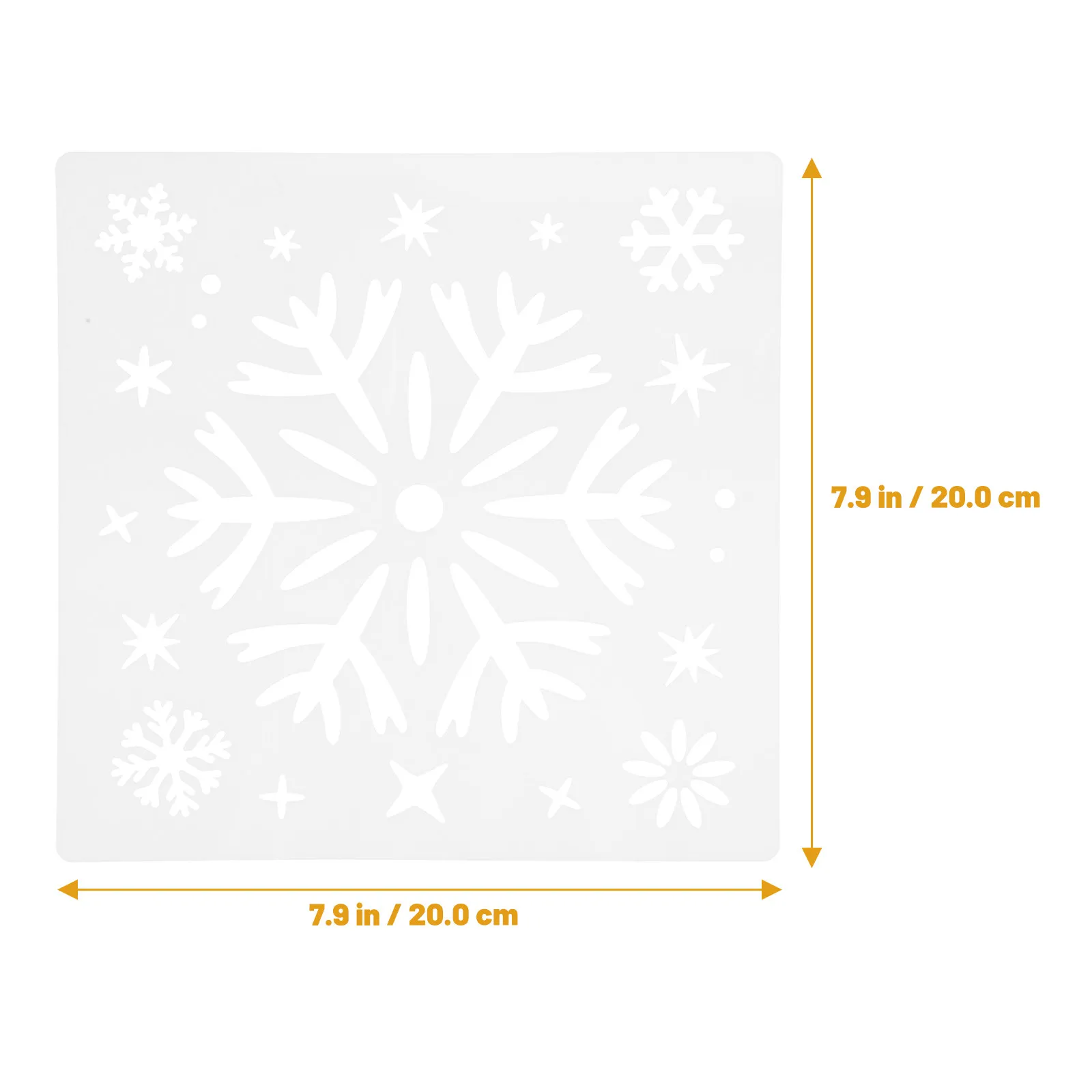 6Pcs Snowflake Drawing Stencils Reusable Plastic Painting Templates for Teens -on Craft Projects Wall Art Diary