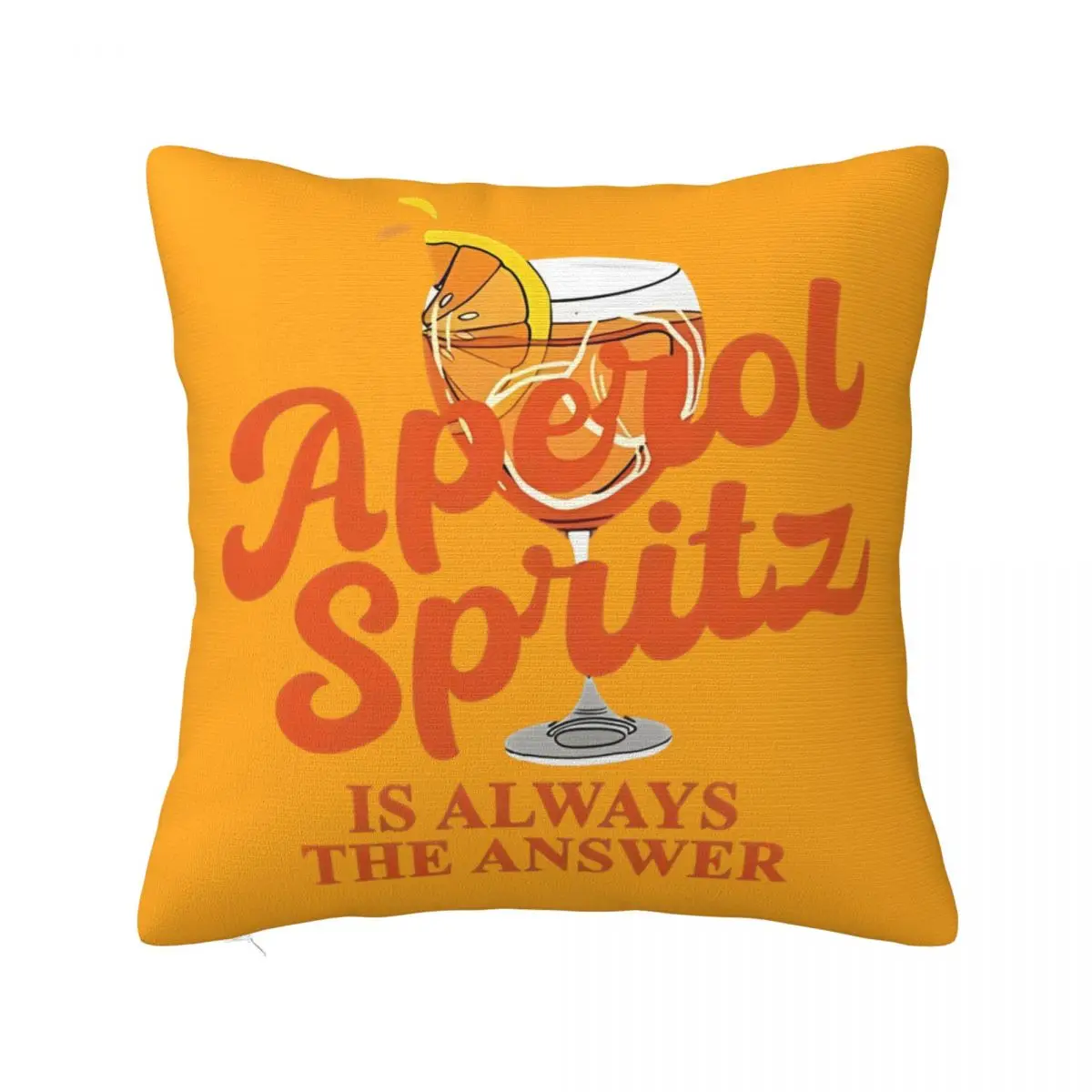 Quotes Cocktail Alcohol Drink Pillowcase Polyester Cushion Cover Decoration Aperols Spritz Pillow Case Cover Home Square 40X40cm