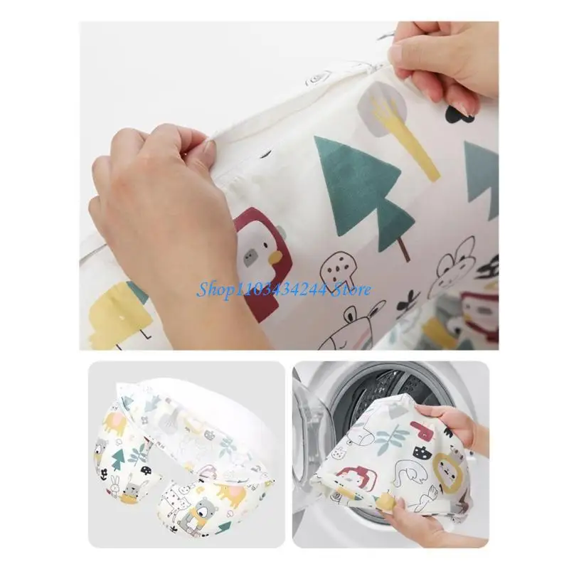 تنفس القطن وسادة التمريض التغليف جميل نمط الطفل وسادة الرضع التمريض وسادة داعمة قابل للغسل الرضاعة الطبيعية