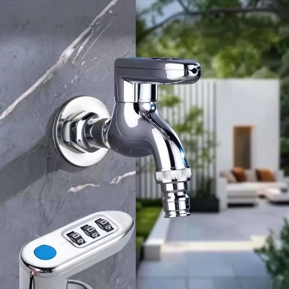 Lockable Outdoor Water Faucet Copper Security Tap Anti Theft Keyless Locking Mechanism Garden Yard Lawn Watering Hose Spigot