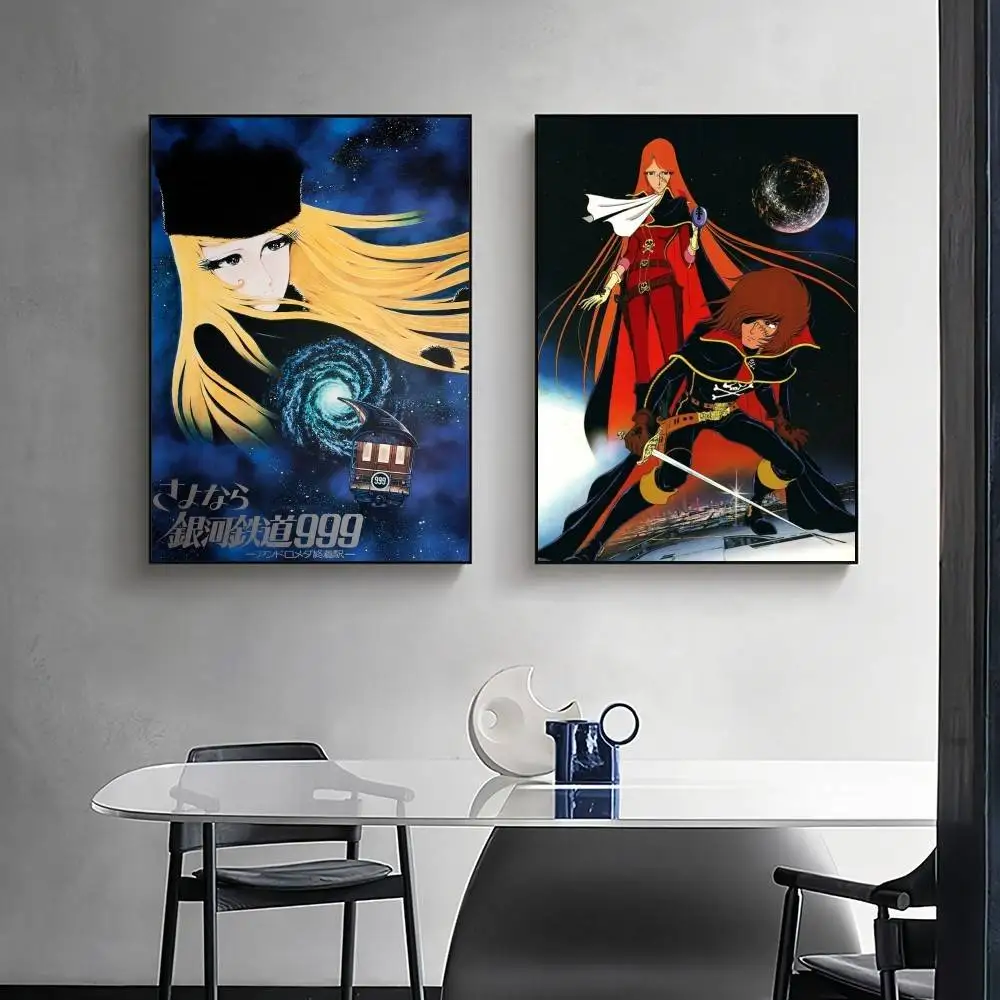 Comics The Galaxy Express 999 Poster Print Cook Cooked Wall Art Canvas Painting for Living Room Bedroom Home Decor