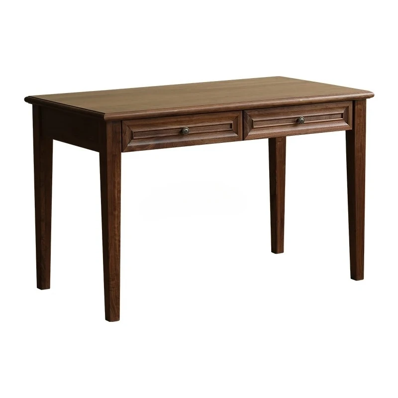 

North American black walnut desk American solid wood writing desk Modern simple computer desk with pump