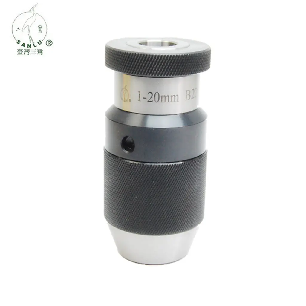 

Taiwan Sanlu lathe bench drill self-tightening heavy-duty precision drill chuck 1-20mmB22/JT3/JT4
