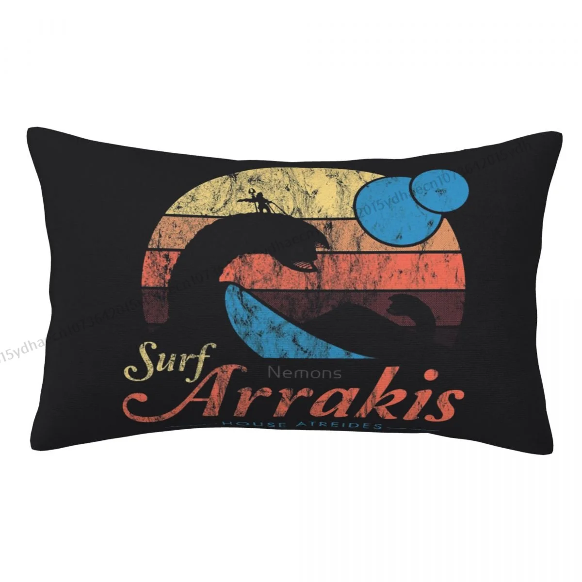 

Surf Arrakis Polyester Pillowcase Dune Science Fiction Film Livingroom Decorative Reusable Pillow Cover Pillowcase