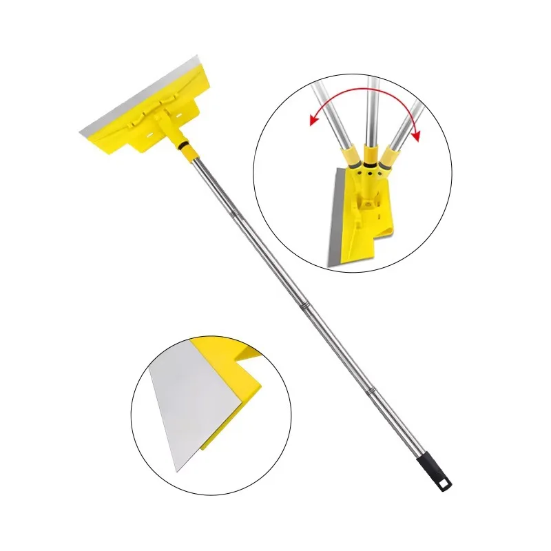 Drywall Smoothing Spatula Flexible Blade 34cm Putty Scraper Wall Tools Painting Skimming With 1.1/1.4 /1.7M Extension Rod