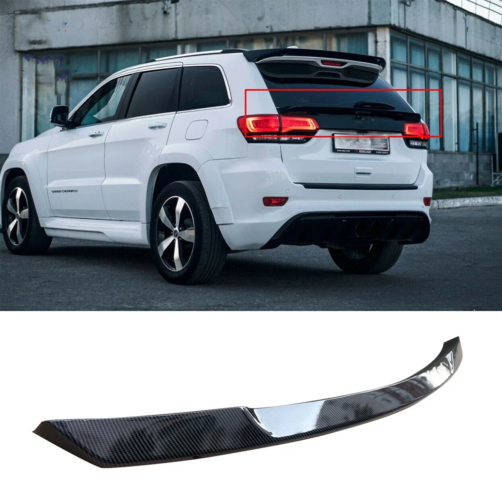 

1 шт. качественный автомобильный задний спойлер среднего крыла, спойлеры на крышку багажника, комплект центрального хвостового крыла для Jeep Grand Cherokee SRT WK2 2013-2021