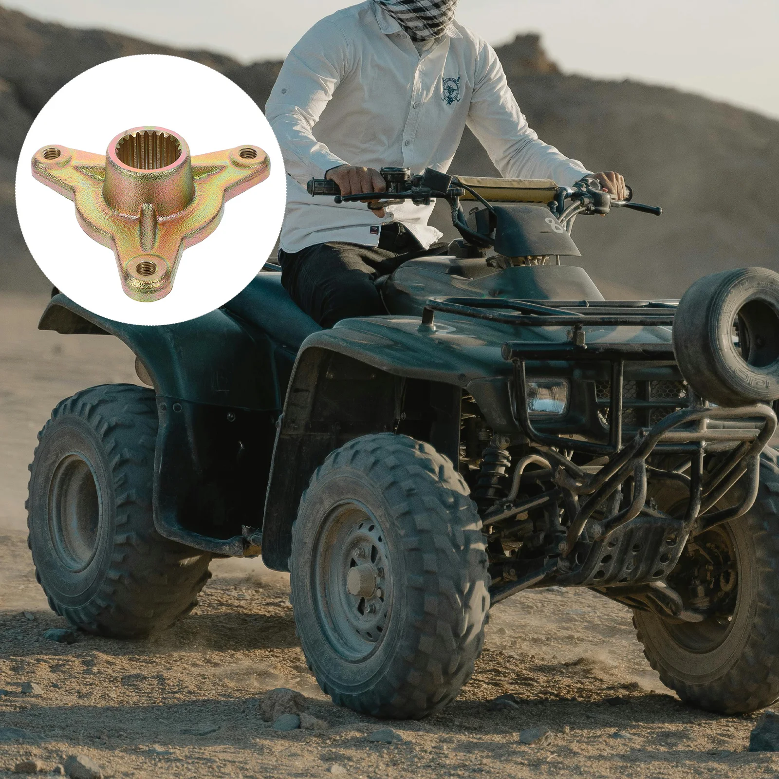 

ATV Hub Fixing 3 Holes 23 Teeth Kart Accessories Front Wheel Hub Assembly Atv Accessories Metal Part Wheel Rim