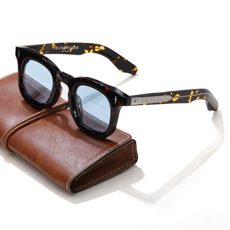 Sunshador Round Acetate Sunglasses 4