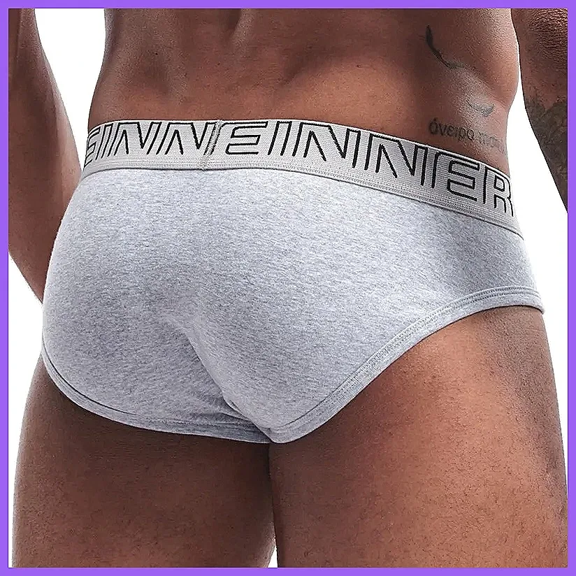 SEEINNER Men's Cotton U Pouch Low Rise Briefs - Butt Lifting, Breathable & Comfortable Underwear