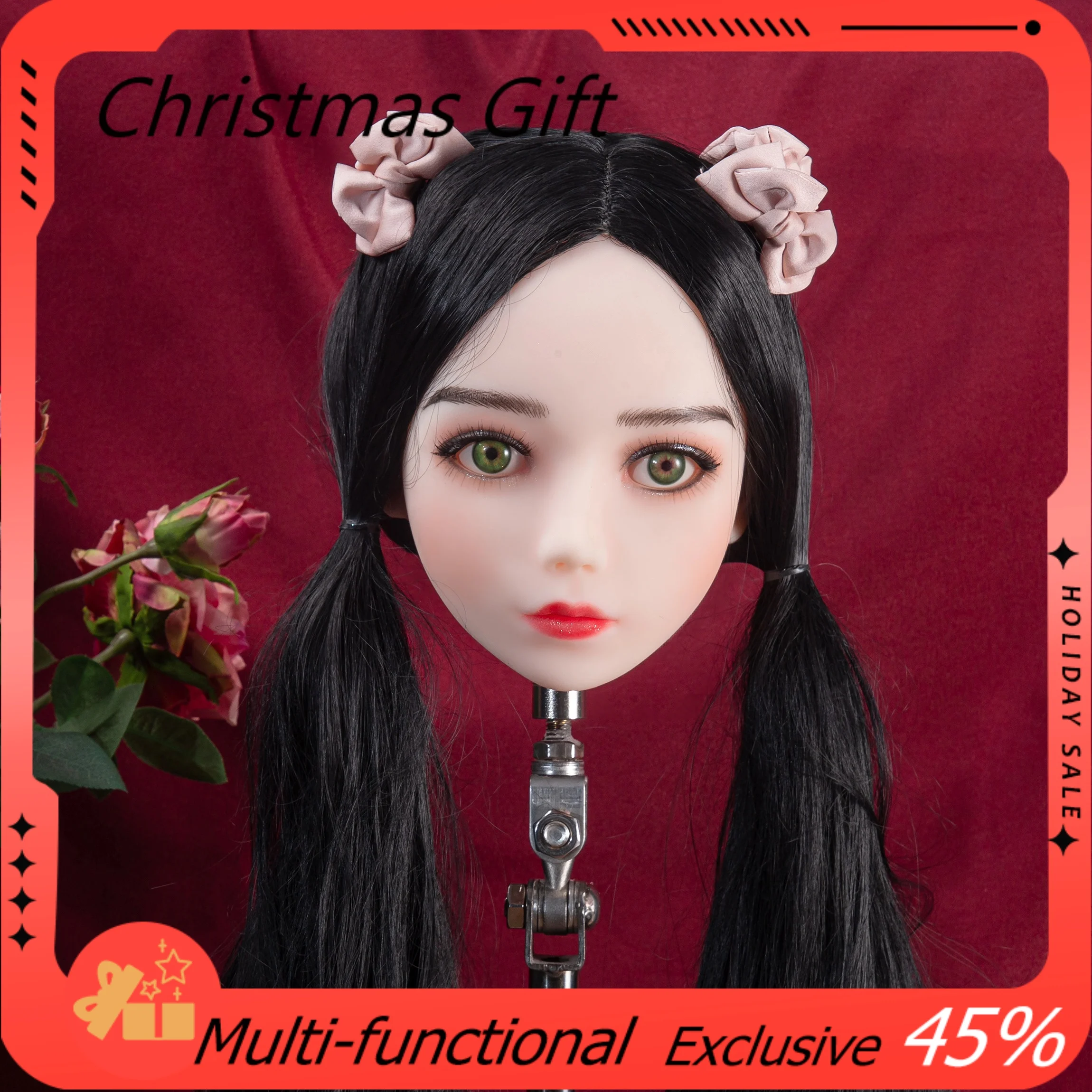 

Professional TPE Headmold (M16 interface) - essential tool for hair styling and makeup practice, high quality TPE Matter