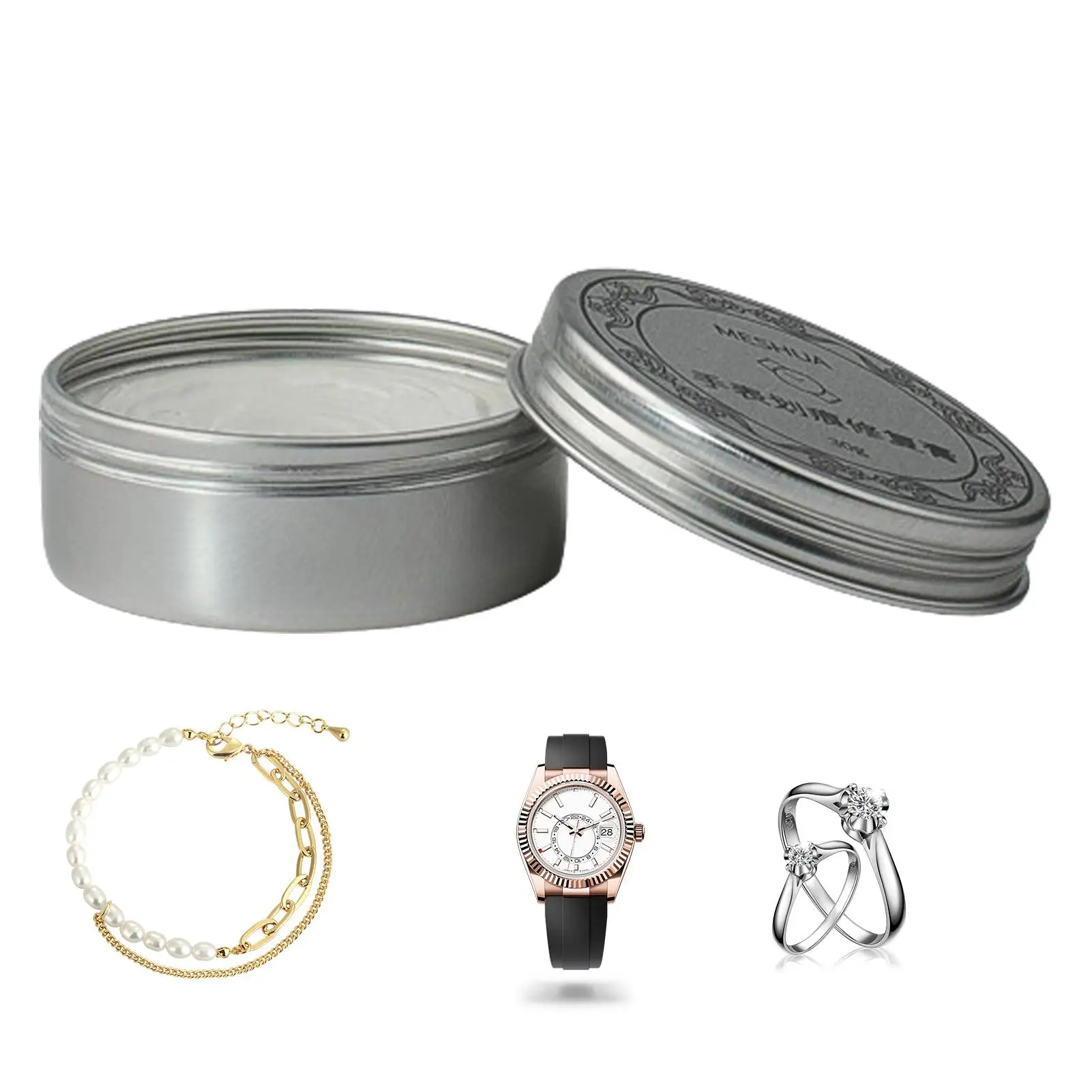 Kit de limpieza de relojes de 30g, Kit de pulido de relojes, herramientas de reparación rápida para cajas de relojes, pulseras y cubiertas