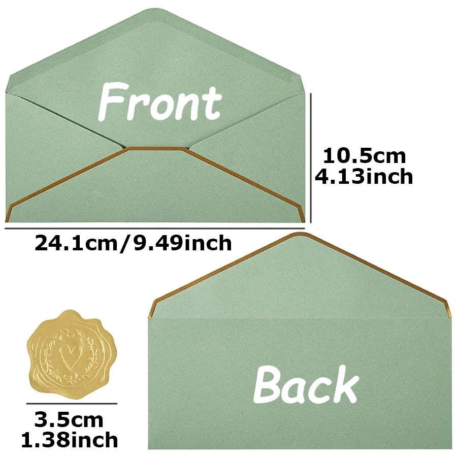 25pcs Envelopes + 1Sheet Stickers Red Money Envelopes with Golden Frames - Self-Sealing  Party Invitations for Events Gift