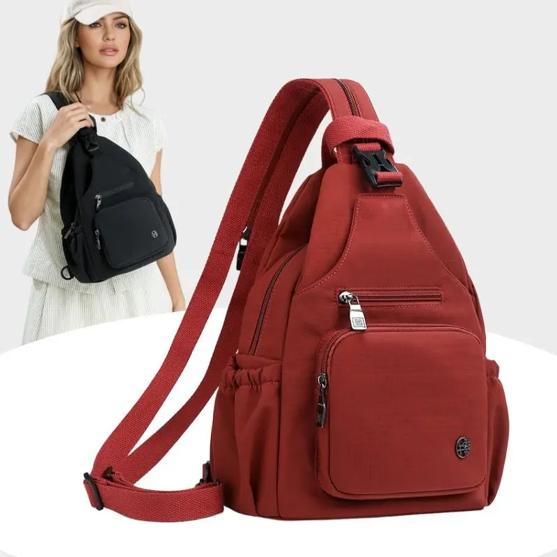 Multi Functional Backpack Women's New Chest Bags Lightweight Crossbody Bags Casual Sports Cycling Multi Purpose Small Backpack