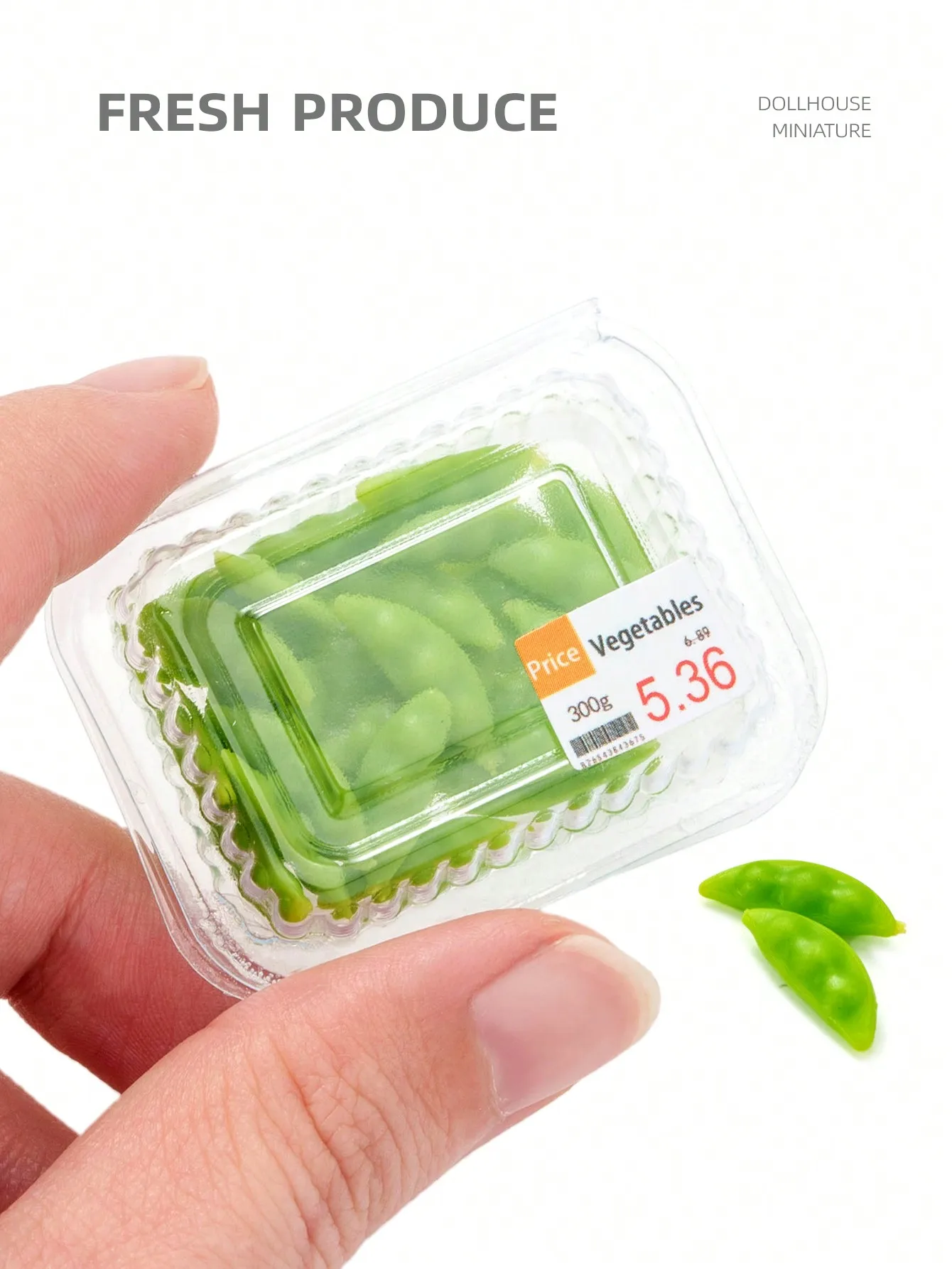1pc Dollhouse Miniature Vegetables & Fruits: 1/6, 1/12 Scale Realistic Fresh Food, Supermarket Shopping，Decoration Model