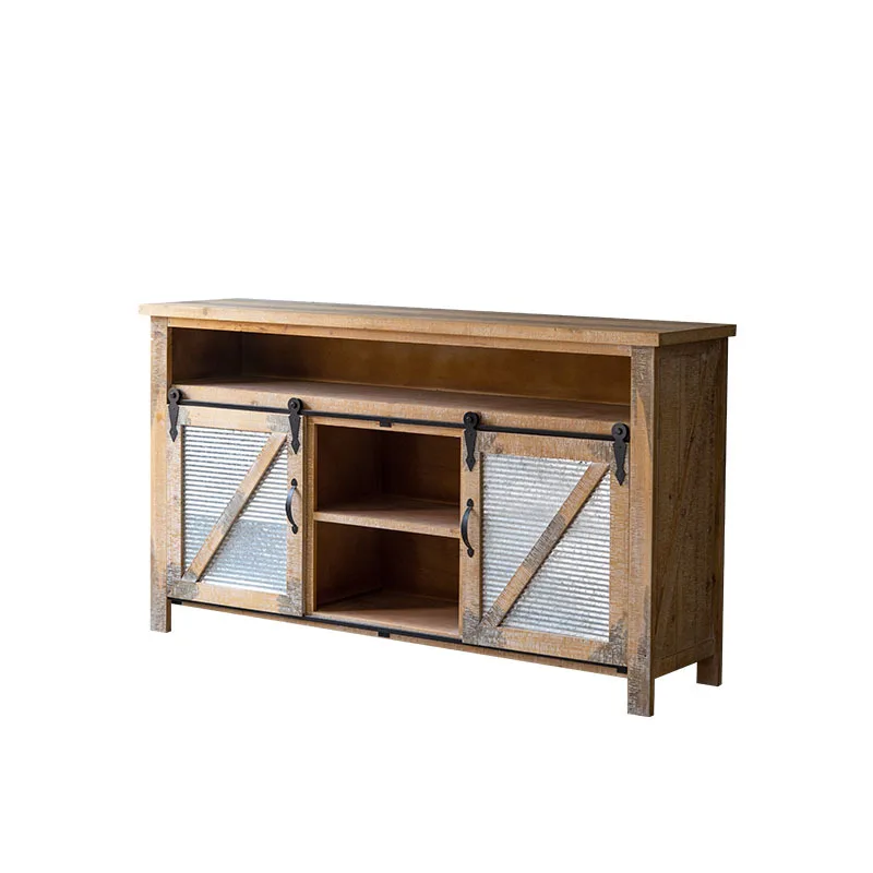 American Industrial Restaurant Rice Tableware Storage Cabinet Storage Table Loft Bed And Breakfast Rural Solid Wood Storage Side