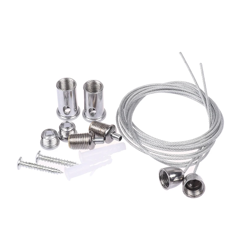 

Высокое качество, 2 провода/комплект, стальной кабель 1 м для подъема различных панелей, широко используемые офисные осветительные приборы