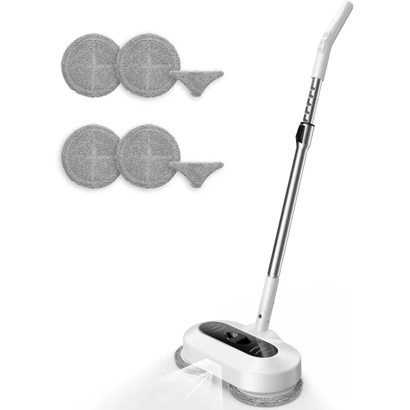 Household Rechargeable Electric Cordless Floor Cleaner Machine with Water Tank Spray Electric Mop with Adjustable Rod