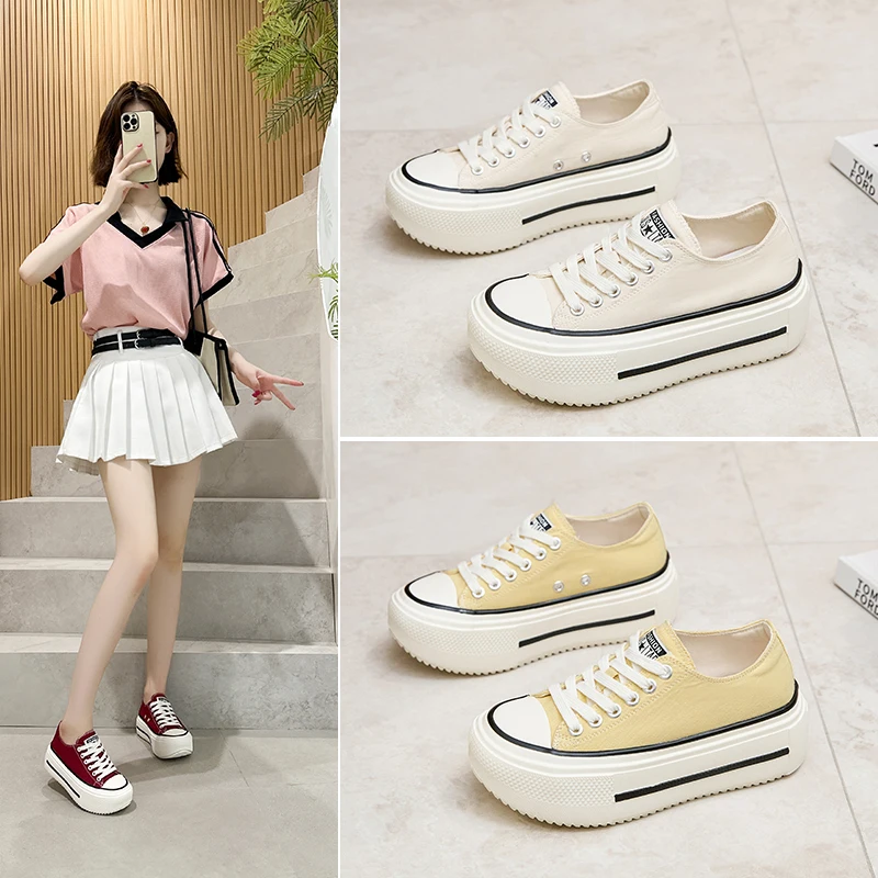leather-thick-sole-canvas-shoes-women's-spring-summer-new-fashion-versatile-heightening-sports-leisure-shoes-7cm-white-sneakers