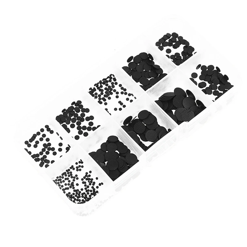 500Pcs/Box 1.5-8Mm Different Sizes Conductive Rubber Pads Keypad Repair Kit For IR Remote Control Conductive Rubber