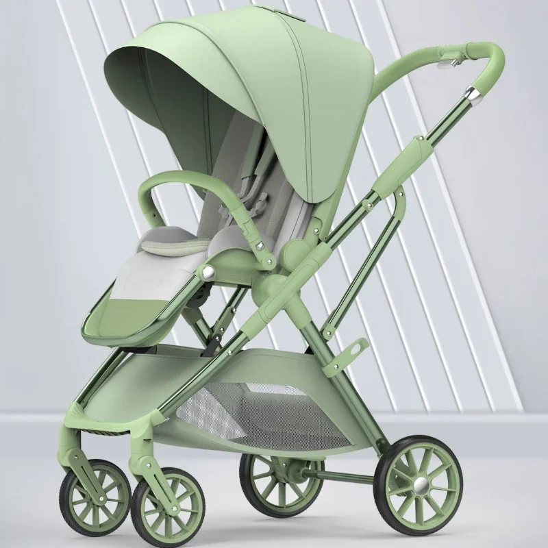 

Baby Strollers Baby Travel Folding Infant Trolley Pram Shock High View Can Sit or Lie Down Baby Carriage Light Stroller