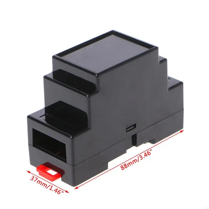 L93C 2 Pcs 88x37x59mm Plastic Electronics Box Project for Case DIN PLC Junction