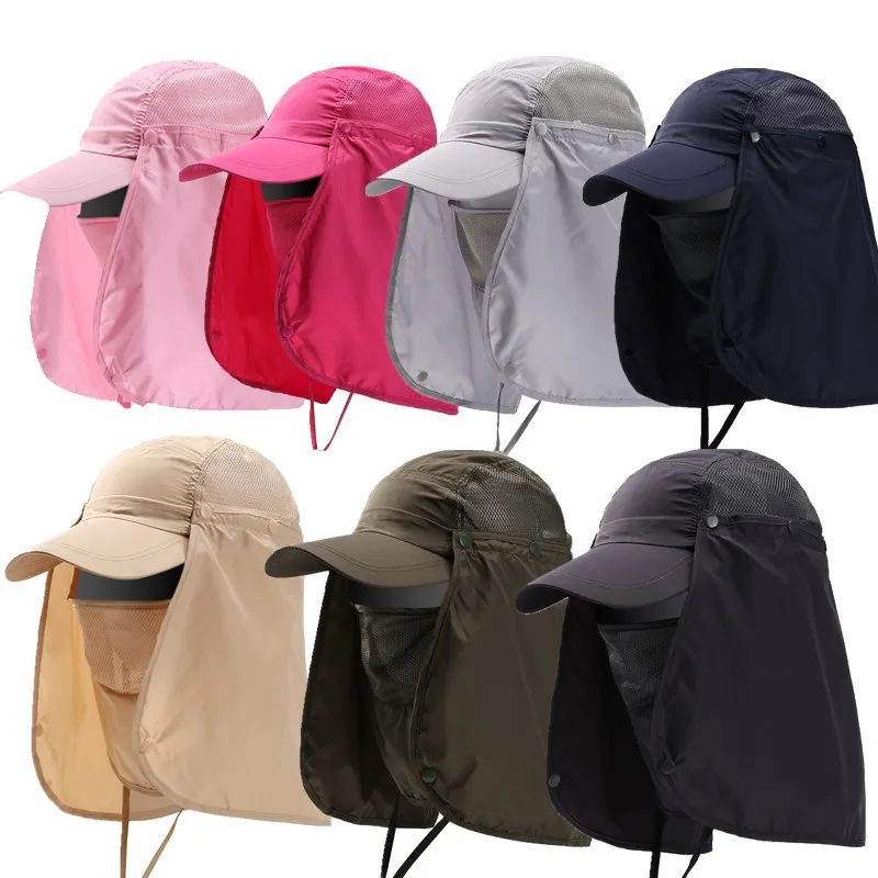 

Outdoor Sport Hiking Camping Visor Hat UV Protection Face Neck Cover Fishing Sun Protcet Cap Fishing Cap Rain Hat Sun Hat Jungle