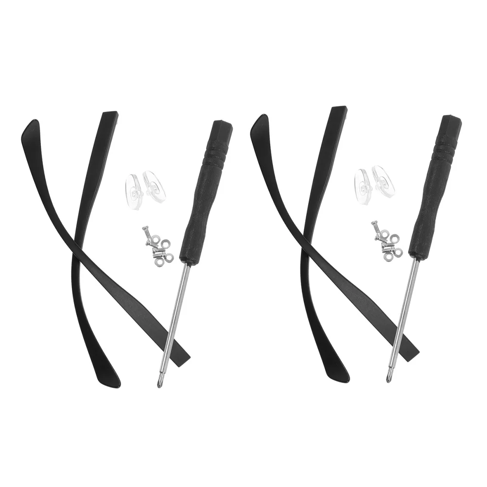 

2Pairs Universal Glasses Temple Repair Parts Tr90 Replacement Arms Easy Install Comfortable Fit Eyeglass Repair Kit Eyeglasses