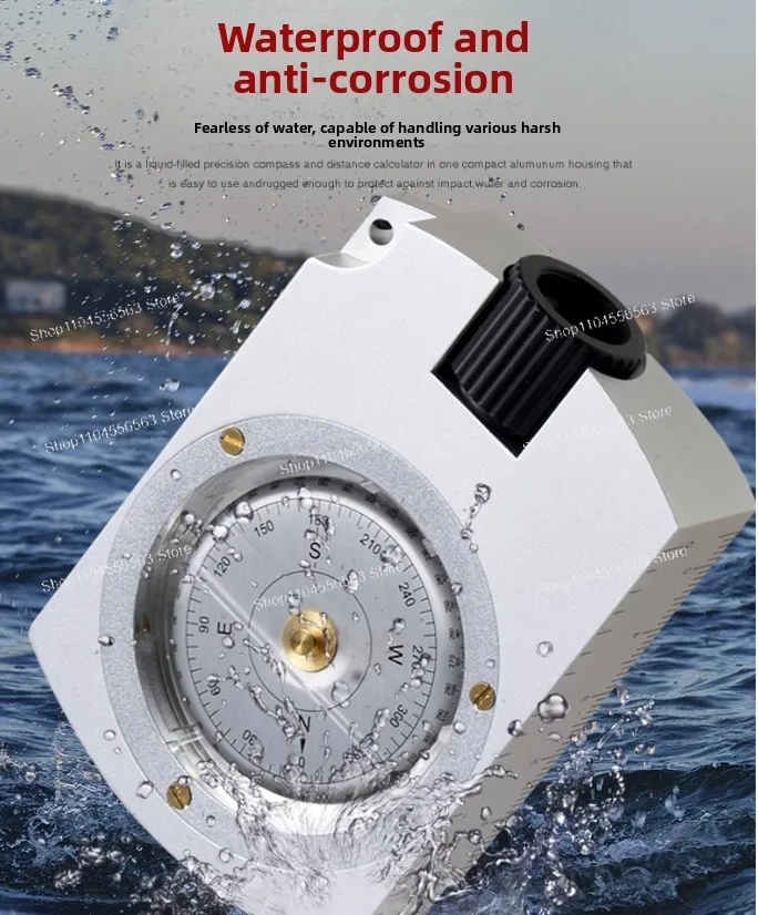 OP005 Professional Aluminum Mountaineer Compass | Sighting, Positioning & Distance Measurement Tool