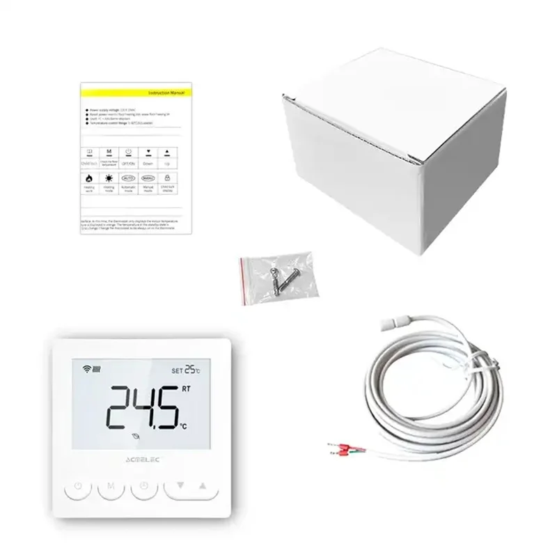 Imagem -06 - Tuya Wifi Inteligente Piso Aquecimento Quarto Termostato Inteligente Quente Underfloor Aquecimento Temperatura Controlador Zigbee 3a 16a