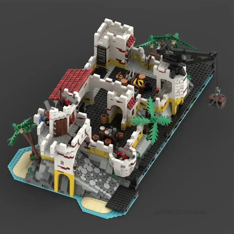 ชุดเสริม MOC สำหรับป้อมเอลโดราโด 10320 ถ้ำกลาง ท่าเรือ หอคอย ทางเข้าถ้ำ ห้องเก็บอาวุธ กำแพง ตัวต่อแบบโมดูลาร์ ของเล่น